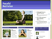 Tablet Screenshot of meditationtips.info